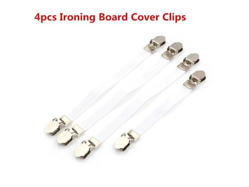 4pcs Ironing Board Cover Clip Fasteners Elastic Brace Ties Straps Carousel 2