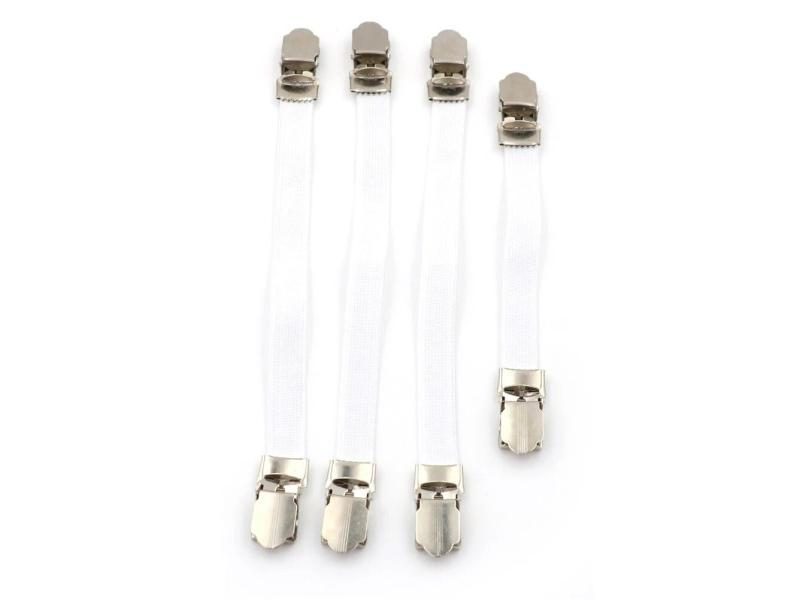 4pcs Ironing Board Cover Clip Fasteners Elastic Brace Ties Straps Carousel 1