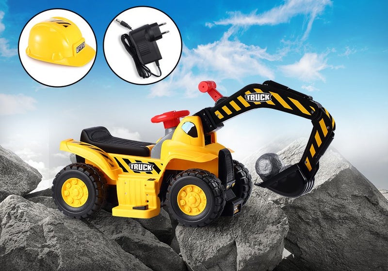 Ride on Excavator For Kids Electric 6V Toy Carousel 2