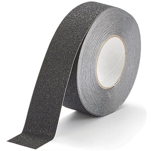 Dolphy Anti-Skid Safety Tape 25mm x 18m - Black, 60-Grit Slip-Resistant Surfa... Carousel 1
