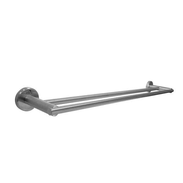 Dolphy Double Towel Rail - Brushed Stainless Steel Wall-Mount Bathroom Towel ... Carousel 1