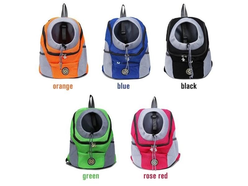 Pet Dog Carrier Bag Carrier For Dogs Backpack Out Double Shoulder Portable Carousel 1