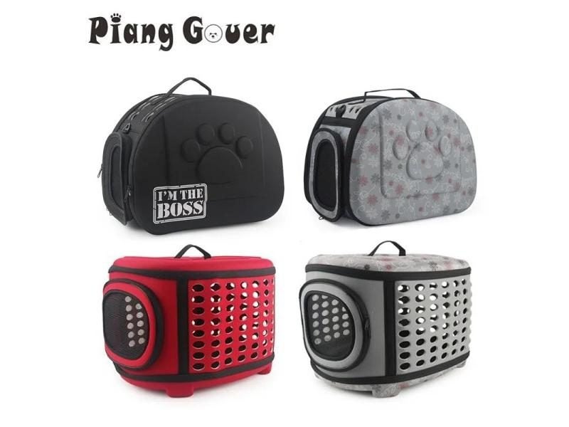 Travel Pet Bag For Cat Dog Pink Folding Breathable Outdoor Shoulder Bag Carousel 2