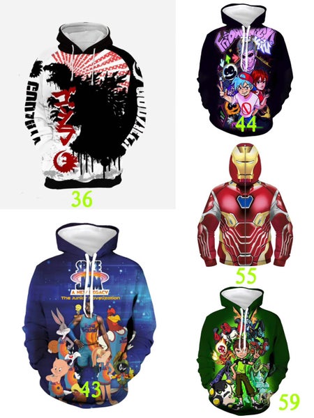 3D printing minecraft spider-man kids hoodie clothes Carousel 2