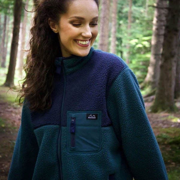 Bleubird Polar Full Zip Sherpa Pullover Fleece Top - Teal - XS Carousel 4