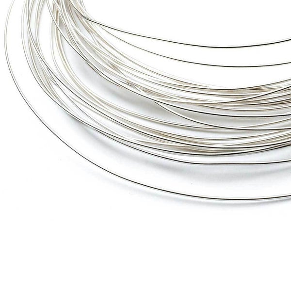 1m Sterling Silver 0.3mm - Soft Round Wire Rod 28 Gauge Fine Jewellery Carousel 1
