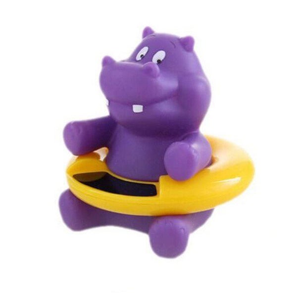 Infant Water Thermometer LCD Display Cartoon Animal Baby Bath Tub Toy Carousel 3