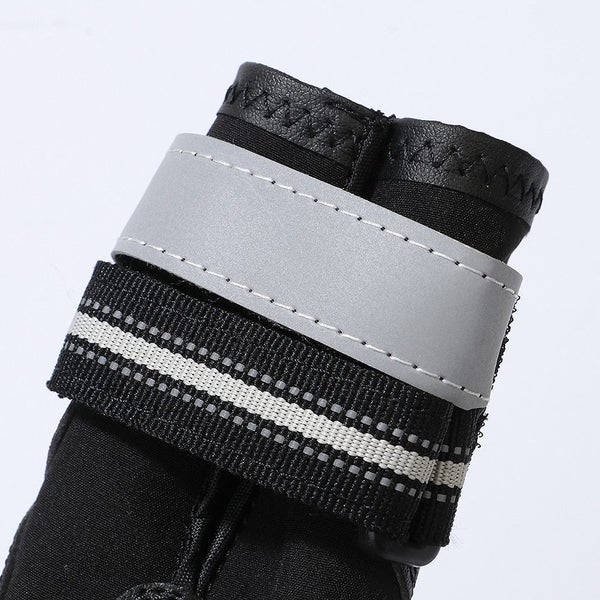 1 set Reflective dog shoes socks winter dog boots shoes waterproof non-slip Carousel 8