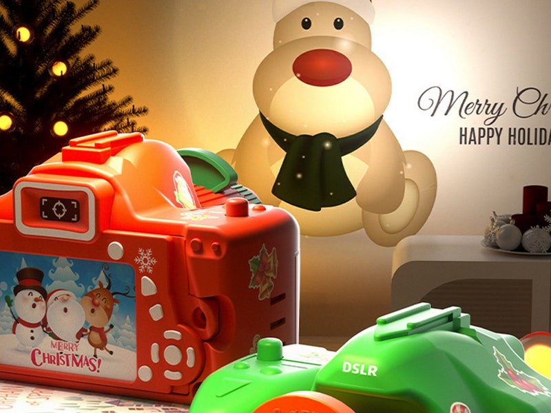 Christmas Projector Toy Children Cartoon Light Up Camera Projector - Red Carousel 2