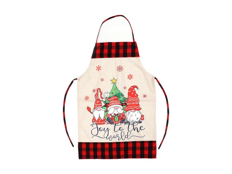 Christmas Printed Apron Sleeveless Kitchen Cooking Apron Baking Apron - Style 2 Carousel 1