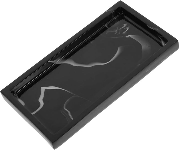 Perfume Tray Vanity Decor Dresser Decor Ring Holder Dish Marbling Storage Tray Carousel 1