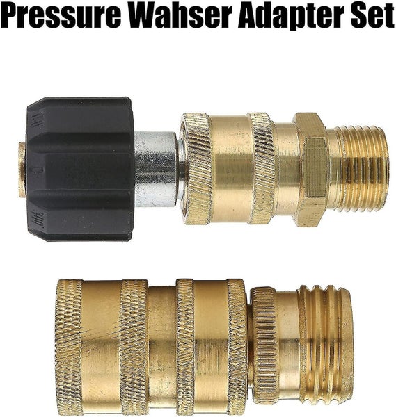 Pressure Washer Accessories High Pressure Hose Quick Connector Kit M22 3/8" Qu Carousel 3