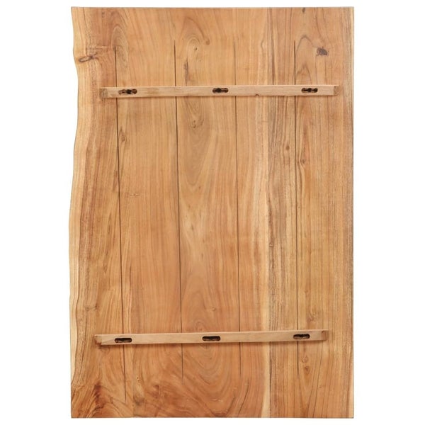 vidaXL Bathroom Vanity Top Solid Acacia Wood 80x55x3.8 cm Carousel 2