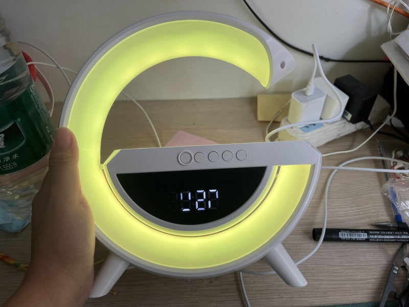 Windmill Kids - Rainbow LED Clock, Radio, BT Speaker & Wireless Charger Carousel 1