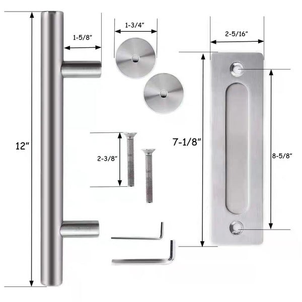 Barn door handle Top quality!Round Stainless steel Carousel 2