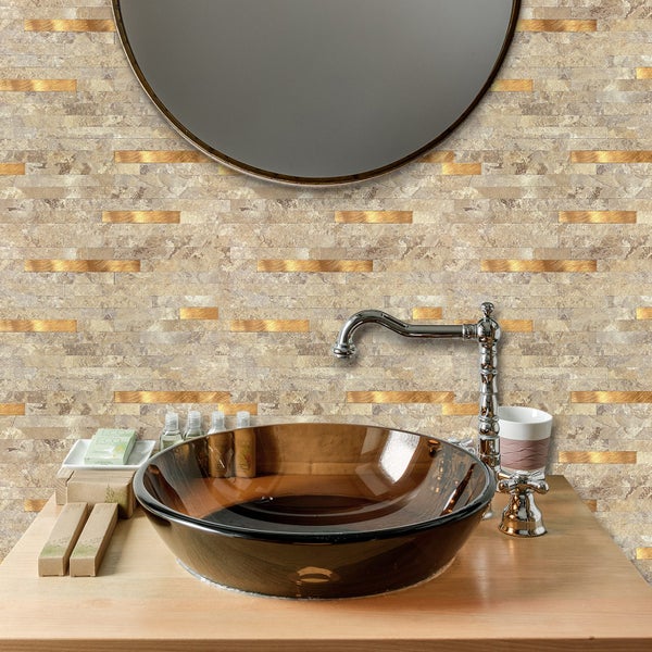 Self Adhesive 3D Wall Tiles Backsplashes Bricks Kitchen Bathroom Carousel 7