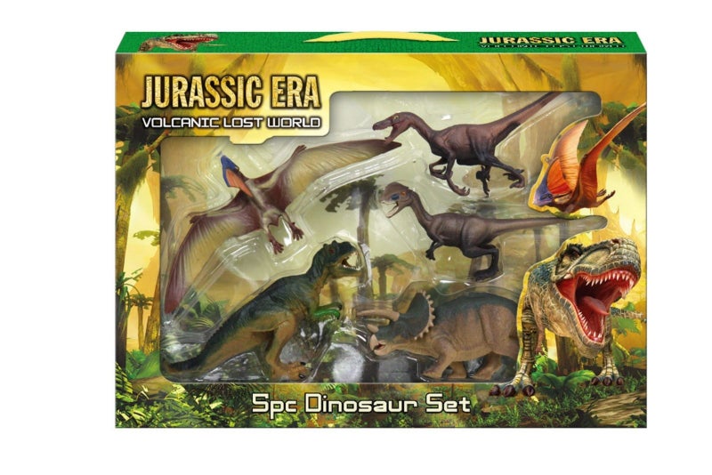 Jurassic Dinosaur Figure Set (5pc) Carousel 1