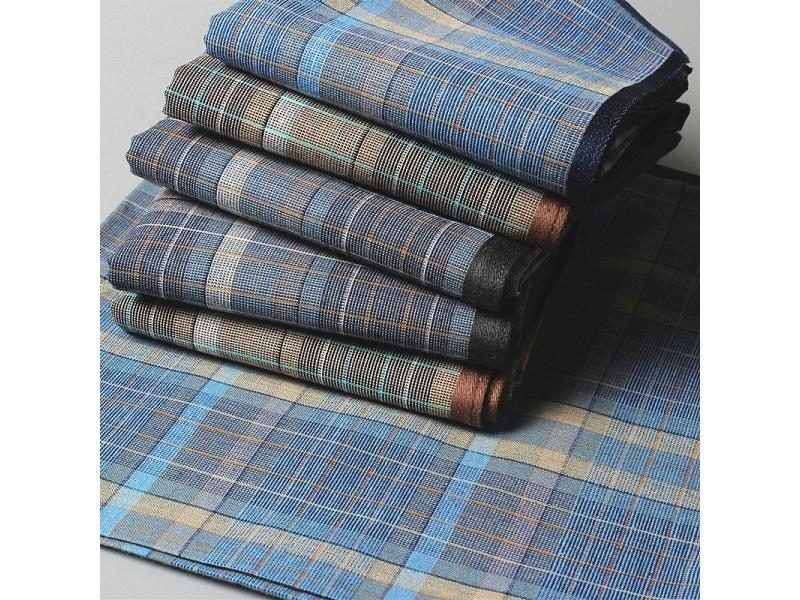 4pcs/lot Cotton Handkerchief Dark Plaid Handkerchief Classic Retro Handkerchief Carousel 1