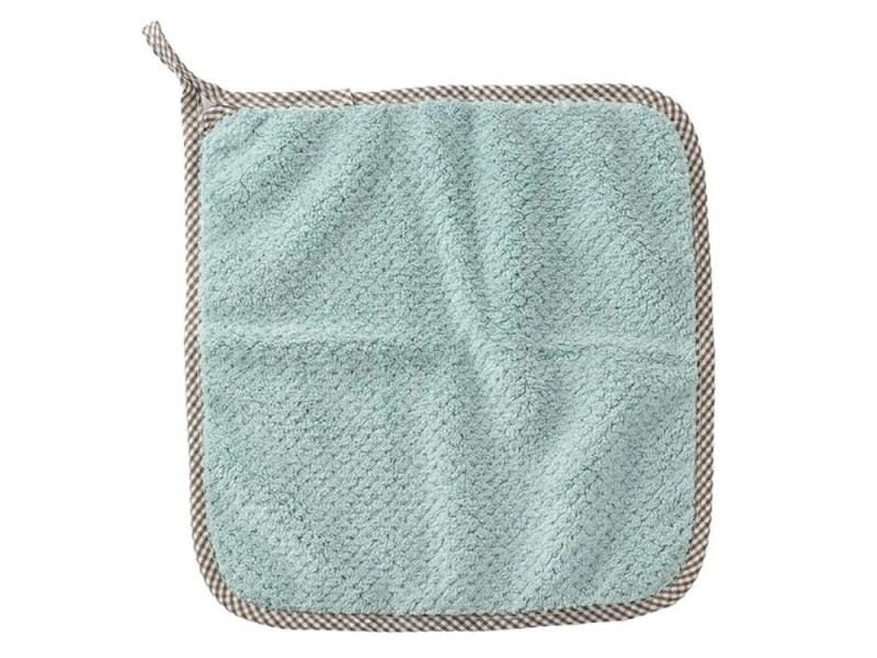 25x25cm 30x30cm Coral Fleece Kitchen Hand Towel Strong Absorption Carousel 1