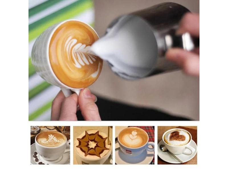 Stainless Steel Espresso Coffee Pitcher Craft Latte Milk Frothing Jug Cup Carousel 1