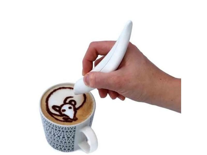 Creative Electrical Latte Art Pen For Coffee Cake Spice Pen Cake Decoration Pen Carousel 1
