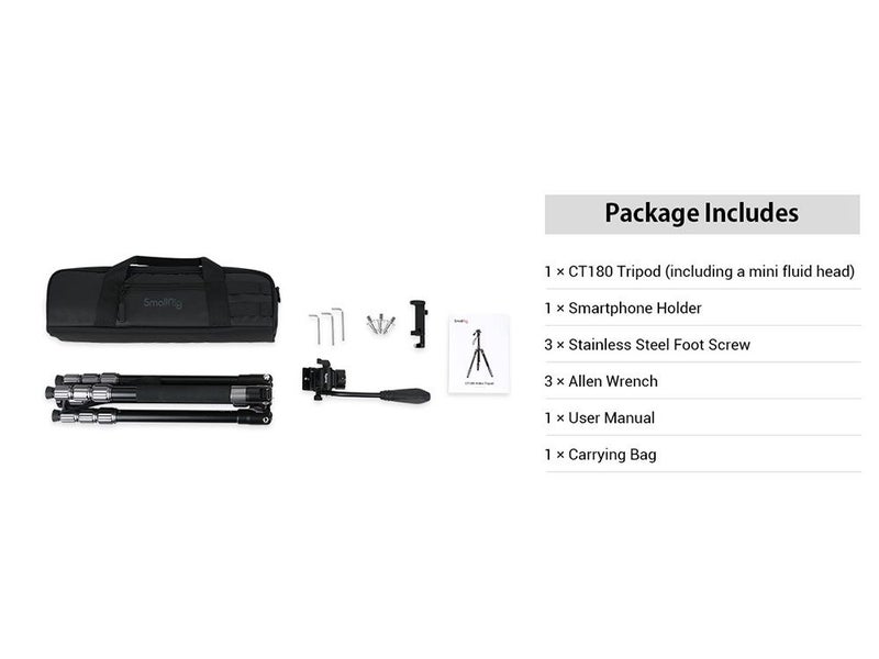 SmallRig Lightweight Travel Video Tripod Kit Carousel 13