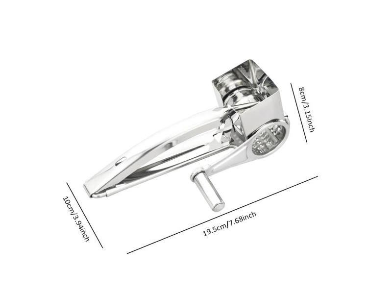 4 PCS Set Stainless Steel Cheese Grater Hand-operated Rotary Cheese Grater Carousel 1