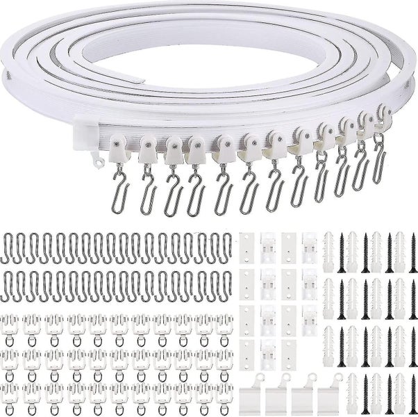 5 Meters Bendable Ceiling Curved Curtain Track Flexible Carousel 1