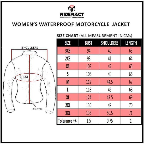RIDERACT Ladies Motorbike Jacket Waterproof Bella Riding Jacket with Armors Carousel 10