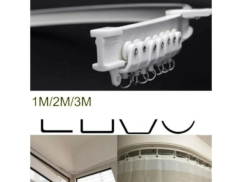 6M Flexible Ceiling Mounted Curtain Track Rail For Windows Carousel 2
