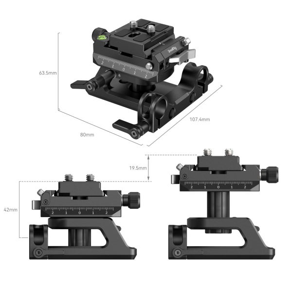 SmallRig Universal Arca-Swiss Height-Adjustable Mount Plate Kit 4233 Carousel 2