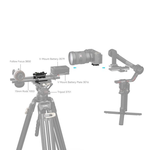 SmallRig Universal Arca-Swiss Height-Adjustable Mount Plate Kit 4233 Carousel 7
