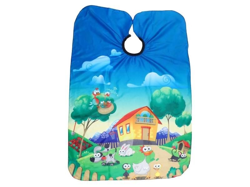 Cape Hair Kids Haircut Cutting Barber Aproncover Salon Hairdressing Gown Smock Carousel 1