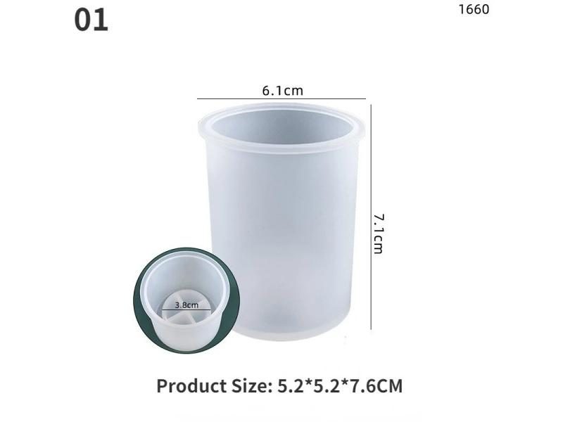 3D Resin Candle Holder Silicone Molds DIY Making Aromatherapy Candles Soap Carousel 1