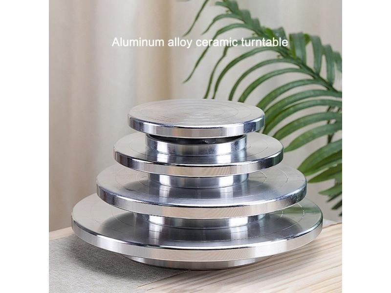 Aluminum Alloy Turntable Clay Tool Double-sided Available Sculpture Ceramics Carousel 2