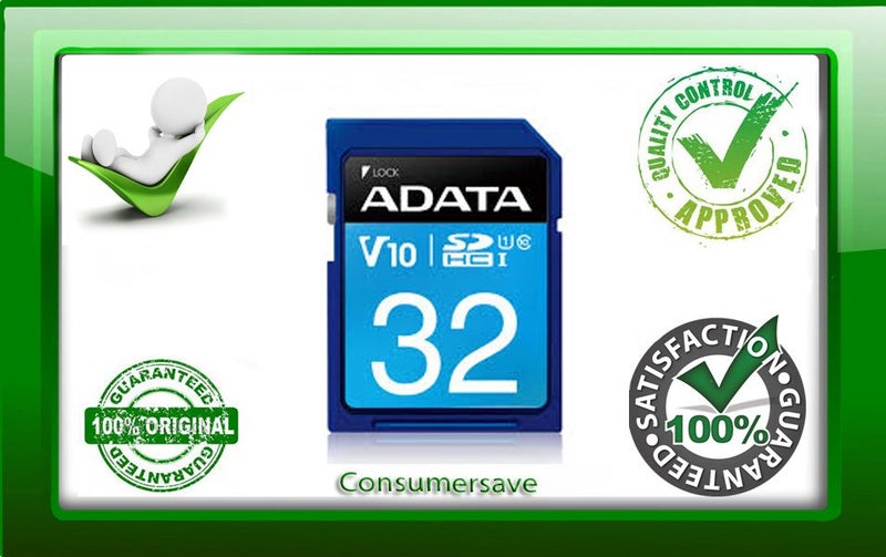 ADATA Premier UHS-I V10 SDHC Card 32GB Lifetime Warranty Carousel 1