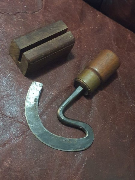 Antique P BERGEMANN Handforged Knife/Cutting Tool Carousel 1