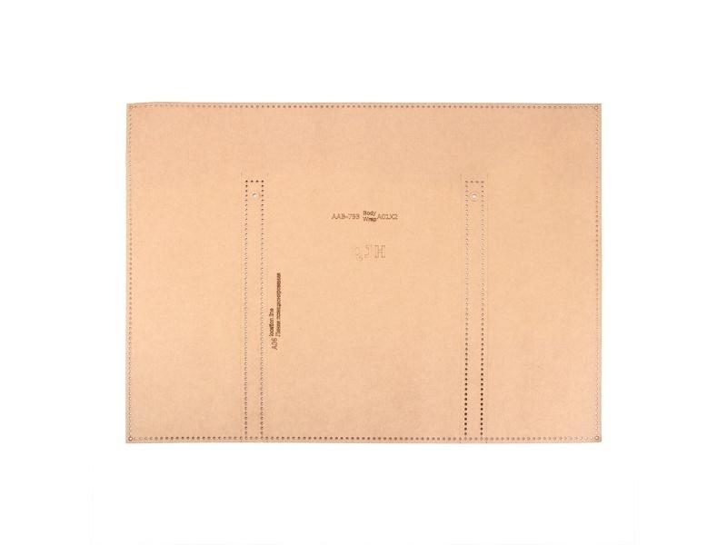 Leather Handmade Men's One-shoulder Cross-body Bag Sewing Pattern With Acrylic Carousel 1