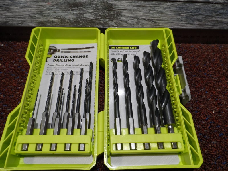 Ryobi black oxide drill bits hot sale