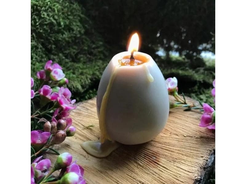 3D Egg Candle Silicone Mold DIY Mousse Chocolate Cake Craft Baking Tool Easter Carousel 2