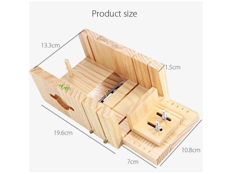 Pine Wood Soap Cutter Box Accurate Wire Cutting Adjustable Front Board Handmade Carousel 2