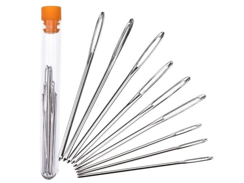 9pcs Large Eye Needles Stainless Steel Sewing Kit For DIY Crafts Carousel 2