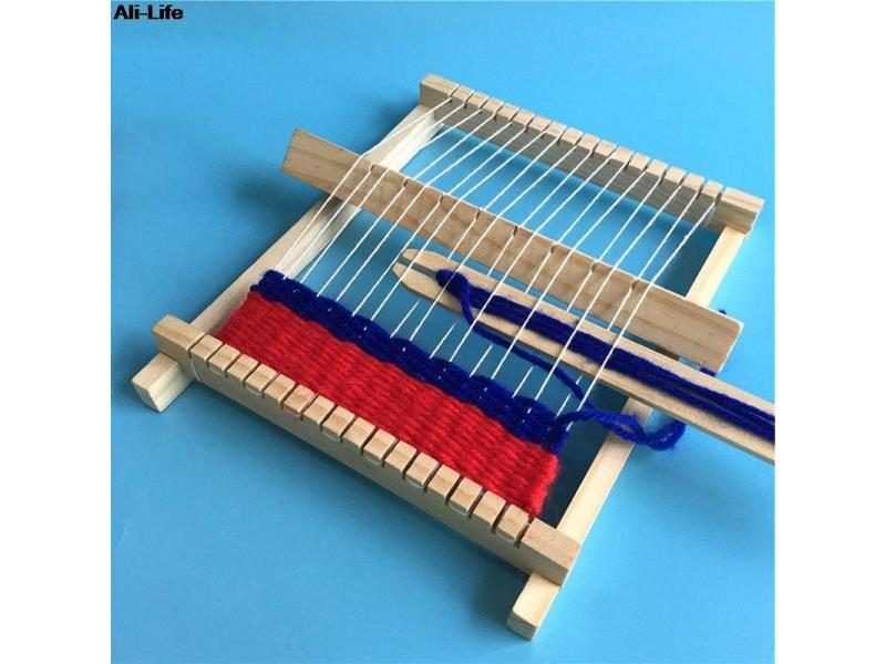 Knitting Loom DIY Wooden Weaving Toy With Accessories For Kids Carousel 2