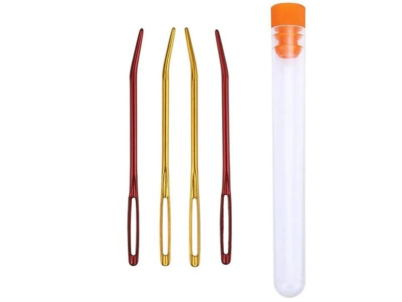 4pcs Big Eye Bent Needle For Tapestry Darning Sewing Carousel 2