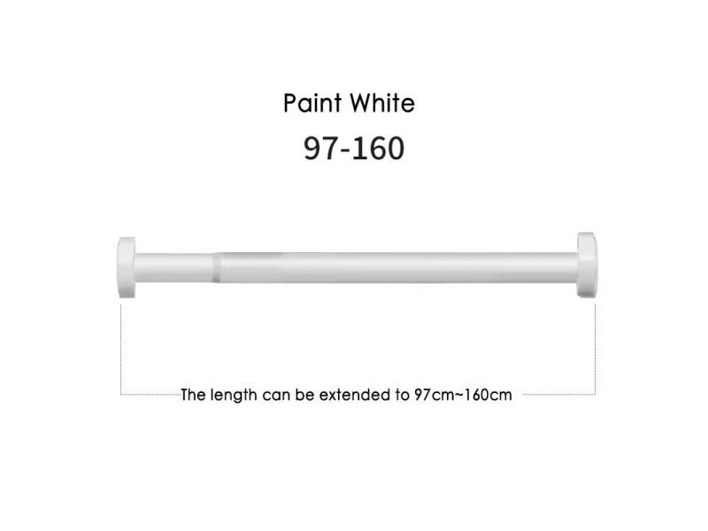 Not In/Aviation Aluminum Bathroom Shower Curtain Tension Pole Clothes Bar Carousel 1