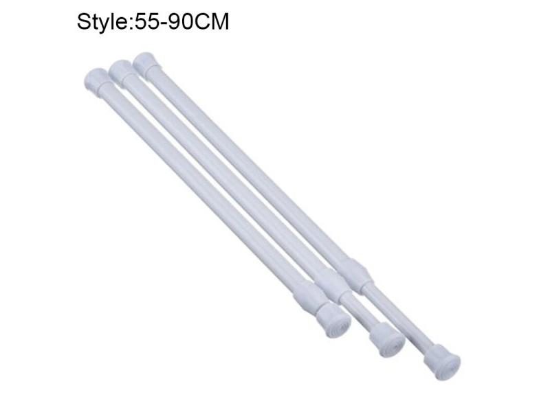 Curtain Rail Pole Rod Telescopic Tension High Carbon Steel Extendable For Carousel 1