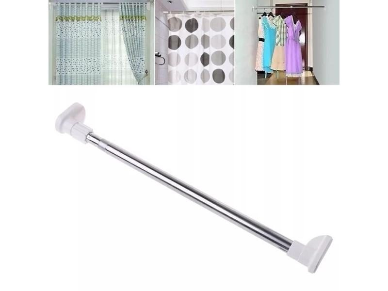 Extendable Telescopic Rods For Shower Curtain Clothes Rack Carousel 2