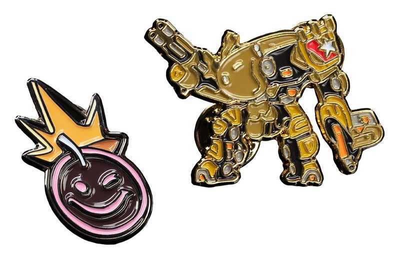 Weta Workshop Borderlands 3 : Iron Bear & Smiley Enamel Pin Set Carousel 2