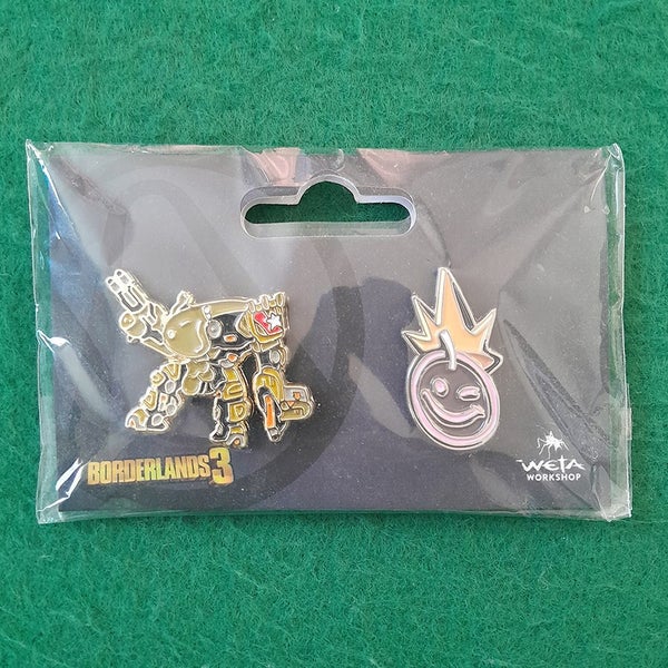 Weta Workshop Borderlands 3 : Iron Bear & Smiley Enamel Pin Set Carousel 1