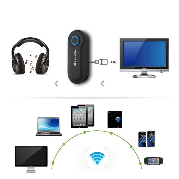 Wireless Bluetooth Transmitter Tv Phone Pc Audio Music Adapter Carousel 2